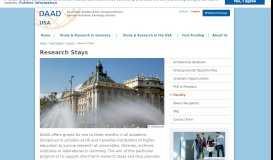 
							         Research Stays | DAAD Office New York								  
							    