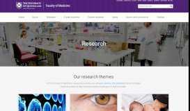 
							         Research themes - Faculty of Medicine - University of Queensland								  
							    