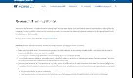 
							         Research Training Utility – Office of Research								  
							    