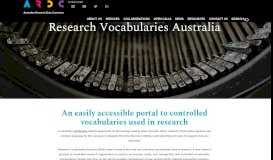 
							         Research Vocabularies Australia - ARDC								  
							    