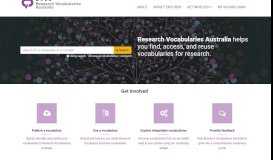 
							         Research Vocabularies Australia								  
							    