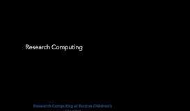 
							         Researchcomputing								  
							    