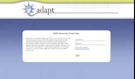 
							         Researcher Portal Login - ADAPT Trial								  
							    