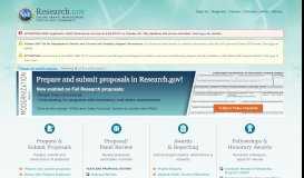 
							         Research.gov - Homepage								  
							    