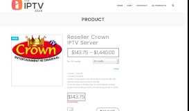 
							         Reseller Crown IPTV Server - myIPTV Store								  
							    