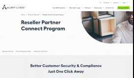 
							         Reseller Partner Connect Program - Alert Logic								  
							    