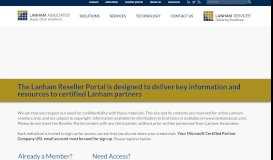 
							         Reseller Portal - Lanham Associates								  
							    