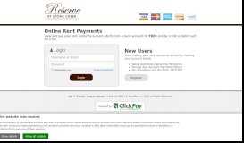 
							         Reserve at Stone Creek | Online Monthly Payments - ClickPay								  
							    