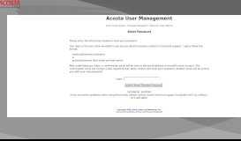 
							         Reset Password - Acosta User Management								  
							    