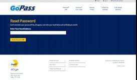 
							         Reset Password | GoPass by DART								  
							    