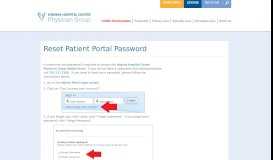 
							         Reset Patient Portal Password – VHC Physician Group								  
							    
