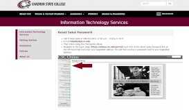 
							         Reset Sakai Password - Information Technology Services - Chadron ...								  
							    