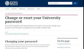 
							         Reset your University password - bath.ac.uk								  
							    
