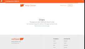 
							         Resetting or changing your password – Help Center - Wattpad ...								  
							    