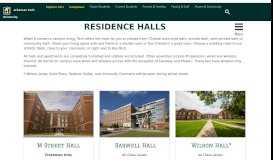 
							         Residence Halls | Arkansas Tech University								  
							    