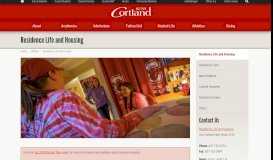 
							         Residence Life and Housing - SUNY Cortland								  
							    