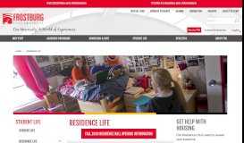 
							         Residence Life - Frostburg State University								  
							    