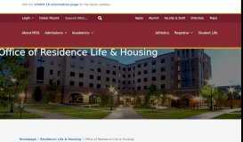 
							         Residence Life & Housing » MSU Texas » - Midwestern State University								  
							    