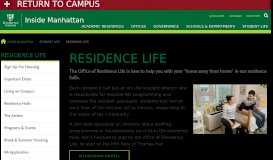 
							         Residence Life | Inside Manhattan College								  
							    