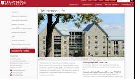 
							         Residence Life | St. Lawrence University								  
							    