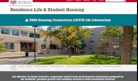 
							         Residence Life & Student Housing | The University of New Mexico								  
							    