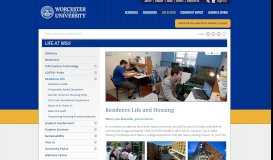 
							         Residence Life | Worcester State University								  
							    
