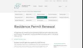 
							         Residence Permit Renewal | Norges miljø- og biovitenskapelige ...								  
							    
