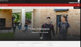 
							         Residences | Accommodation | University of Leeds								  
							    