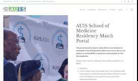 
							         Residency MATCH Portal | American University of Integrative Sciences								  
							    