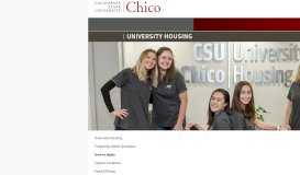 
							         Resident Center - University Housing - CSU, Chico								  
							    