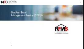 
							         Resident Fund Management Service - National Datacare								  
							    