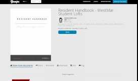 
							         Resident Handbook - WestMar Student Lofts - Yumpu								  
							    