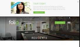 
							         Resident information and online portal for Folio - Folio Apartments								  
							    