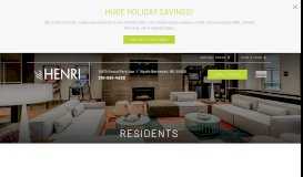 
							         Resident information and online portal for The Henri								  
							    
