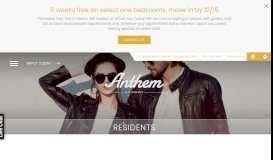 
							         Resident Information and Portal | Anthem on Ashley								  
							    