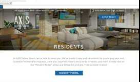 
							         Resident Information and Portal | AXIS Delray Beach								  
							    