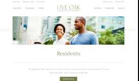 
							         Resident Information and Portal | Live Oak								  
							    