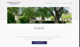 
							         Resident Information and Portal | Park Place Apartments								  
							    
