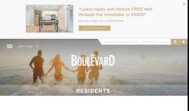 
							         Resident Information and Portal | The Boulevard								  
							    