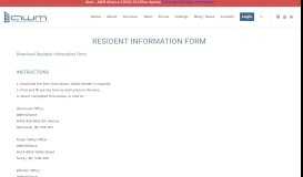 
							         RESIDENT INFORMATION FORM - AWM Alliance Real Estate ...								  
							    