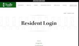 
							         Resident Login - Scully Company								  
							    