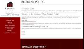 
							         Resident Portal - Chauncey Village Apartments in Lafayette, IN								  
							    