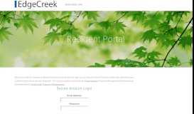 
							         Resident Portal — EdgeCreek								  
							    