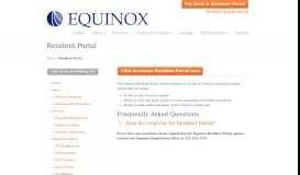 
							         Resident Portal « Equinox Management & Construction								  
							    