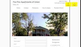 
							         Resident Portal - Fox Fire Apartments of Union Apartments of Union, SC								  
							    