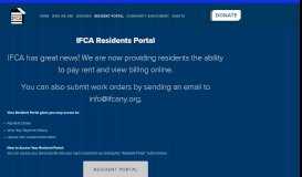 
							         Resident Portal — IFCA								  
							    