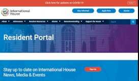 
							         Resident Portal | International House								  
							    