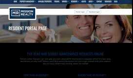 
							         Resident Portal - Mission Realty - Mission Realty Property Management								  
							    