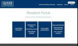 
							         Resident Portal - Oliver Properties								  
							    