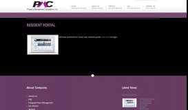 
							         Resident Portal - PMC								  
							    